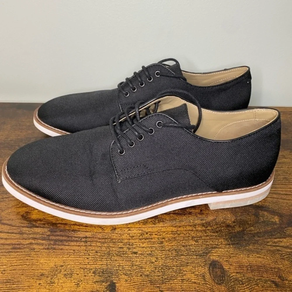 Calvin Klein Men's Aggussie‎ Nylon Oxfords Black Size 8.5 M